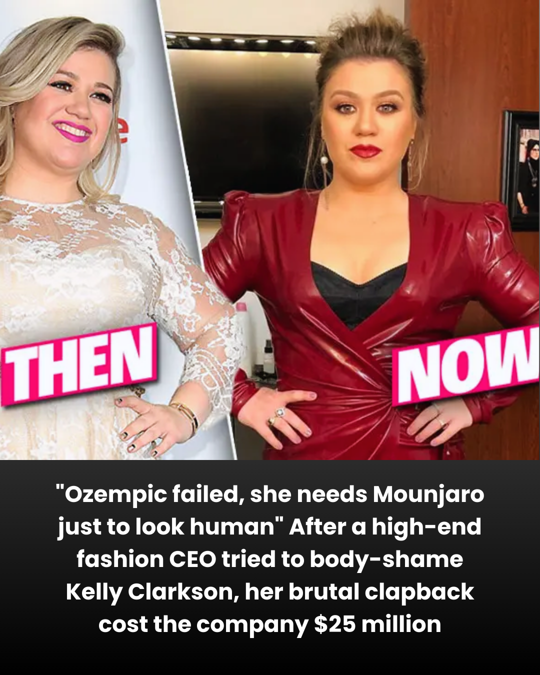 “Ozempic failed, she needs Mounjaro just to look human” After a high-end fashion CEO tried to body-shame Kelly Clarkson, her brutal clapback cost the company $25 million