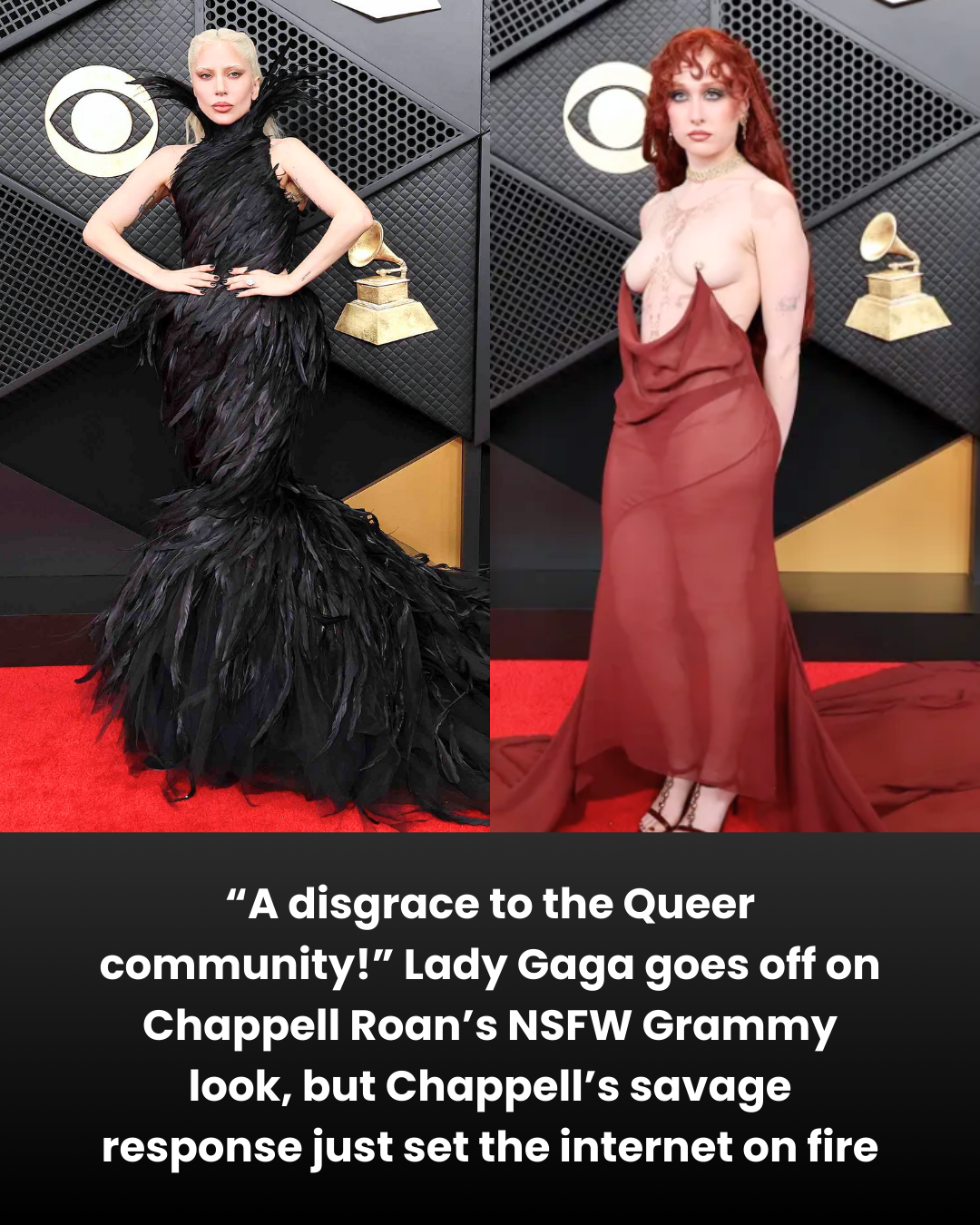 “A disgrace to the Queer community!”: Lady Gaga goes off on Chappell Roan’s NSFW Grammy look, but Chappell’s savage response just set the internet on fire.