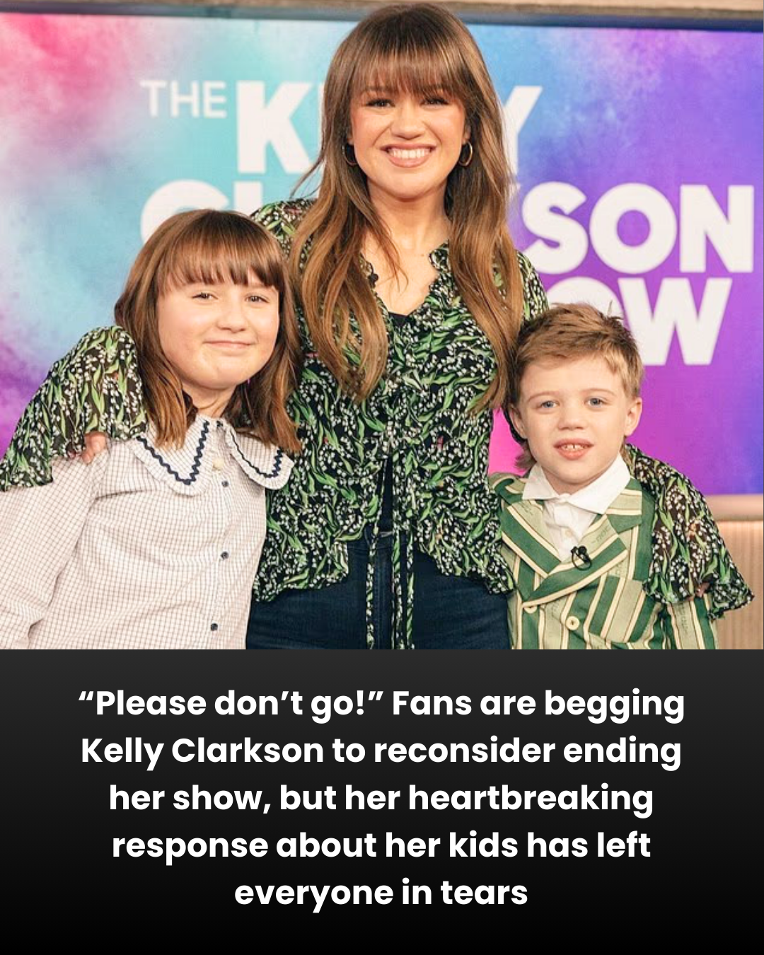 “Please don’t go!” Fans are begging Kelly Clarkson to reconsider ending her show, but her heartbreaking response about her kids has left everyone in tears